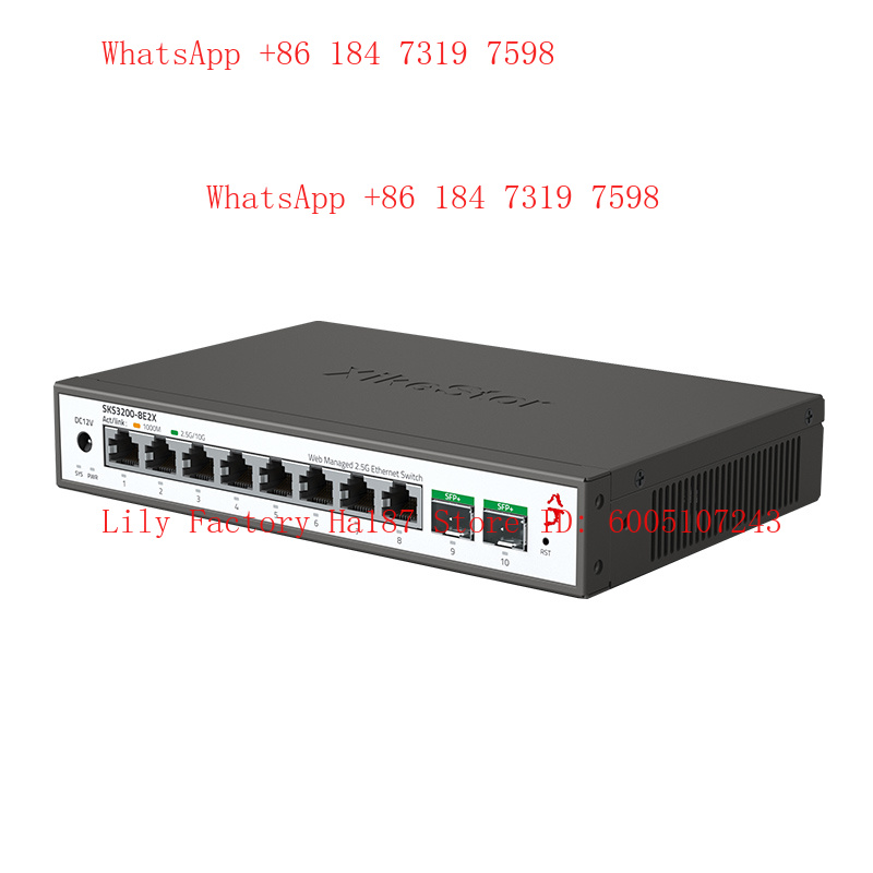 Sfp+ 10G Managed Switch 8 Port - محول شبكة XikeStor 8*2.5G RJ45 2*10G